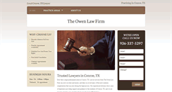 Desktop Screenshot of lawfirmconroe.com